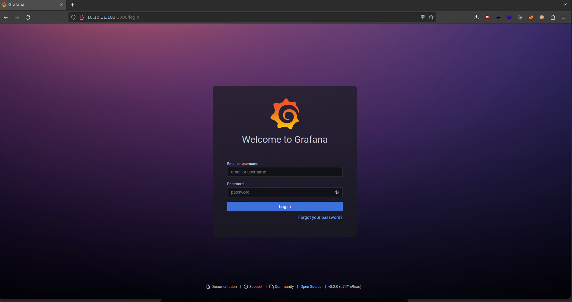 Grafana Login